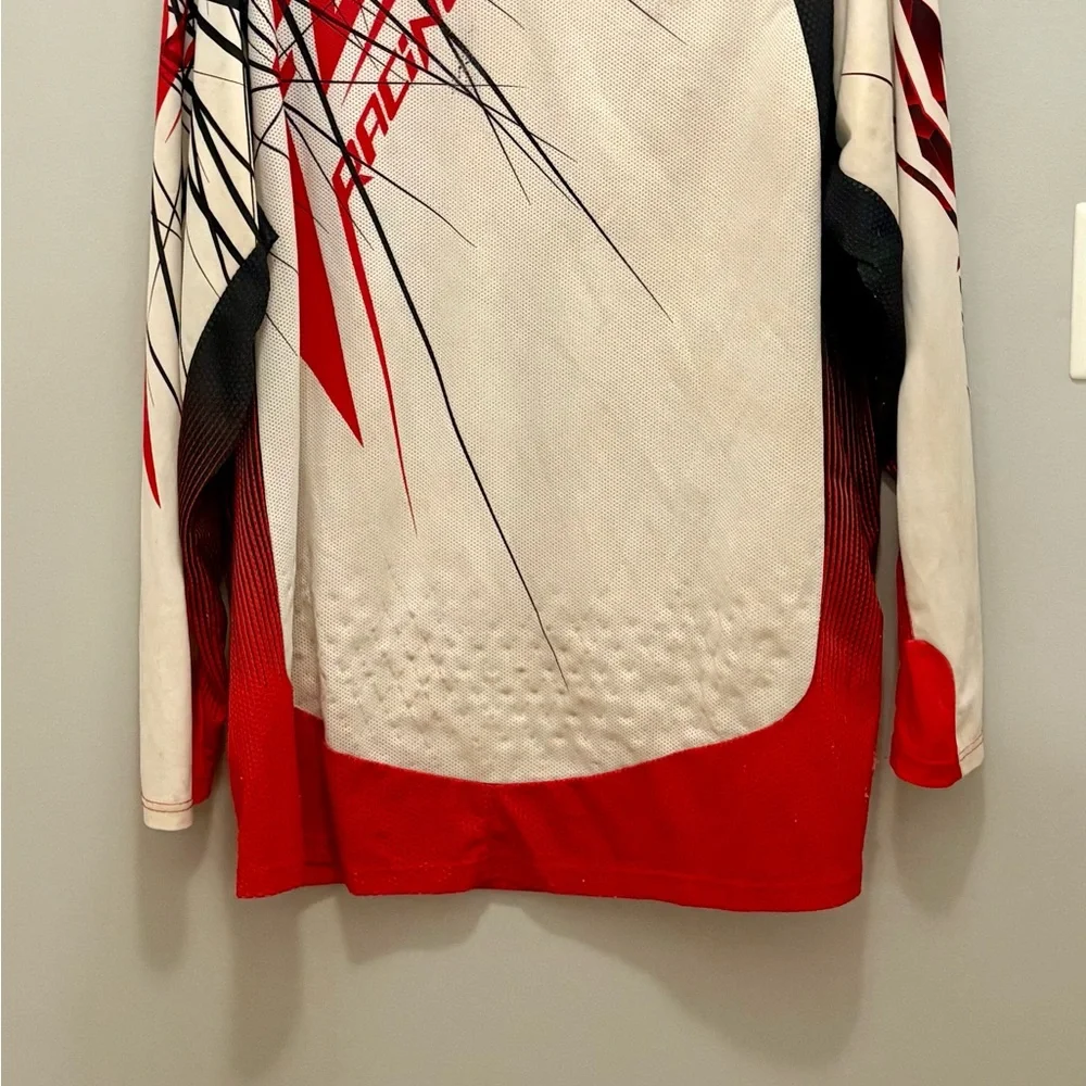 Fly Racing Red and White Men's Jersey - Picture 7 of 8